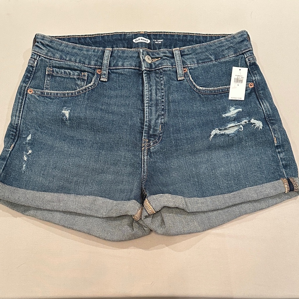 Old Navy Women's Distressed Blue Jean Shorts